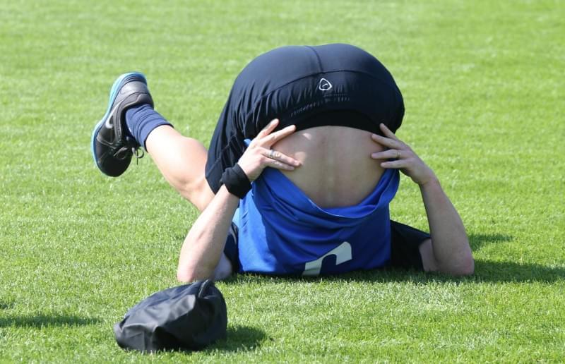 Зимние сборы в Дохе, утренняя тренировка