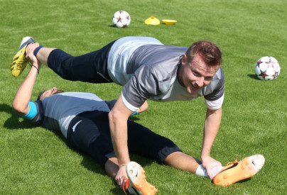 Зимние сборы в Дохе, утренняя тренировка