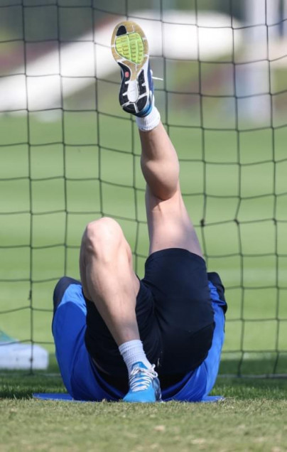 Зимние сборы в Дохе, утренняя тренировка