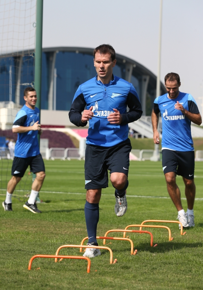 Сборы в Дохе: 16 января, утренняя тренировка