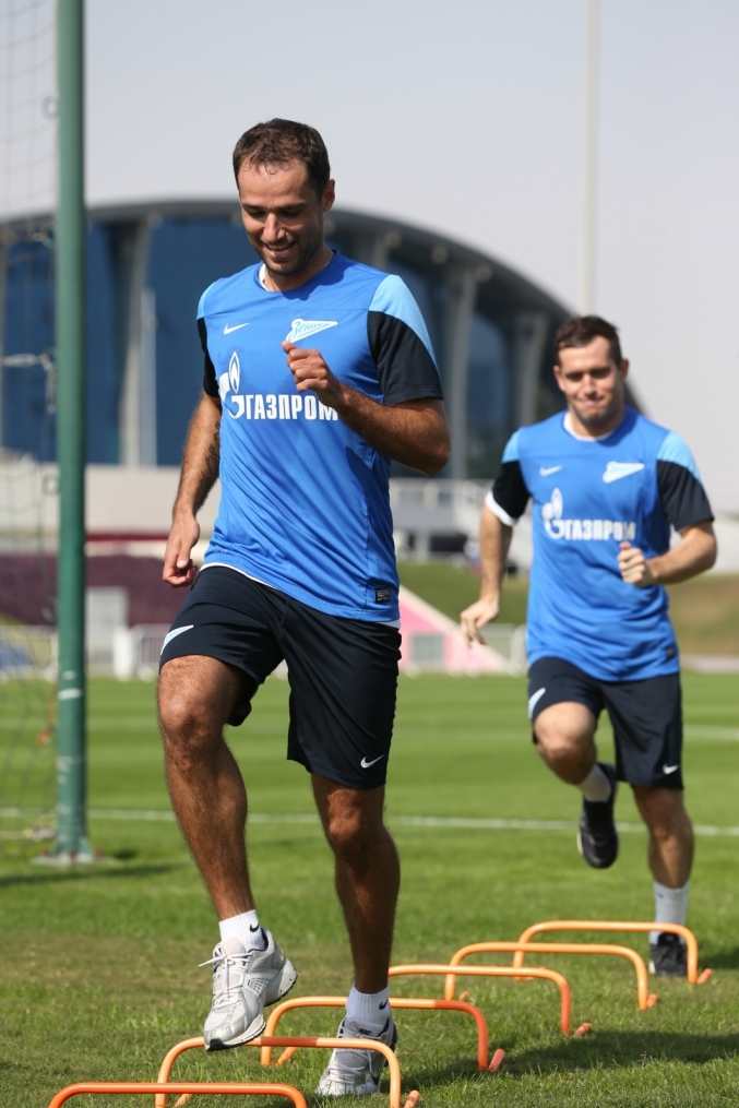 Сборы в Дохе: 16 января, утренняя тренировка