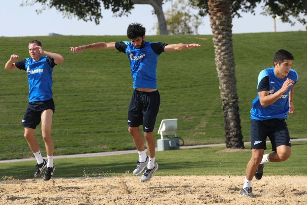 Сборы в Дохе: 16 января, утренняя тренировка