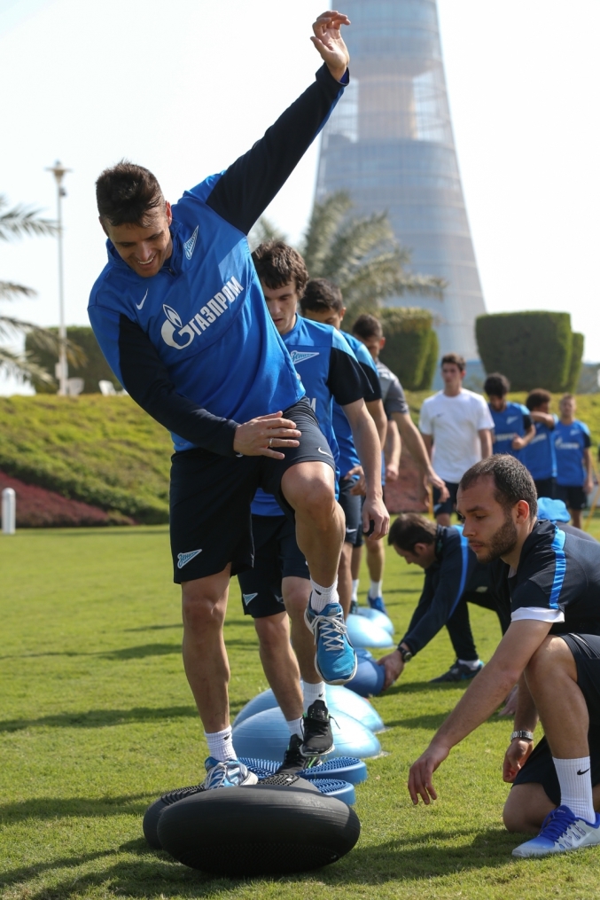 Сборы в Дохе: 16 января, утренняя тренировка