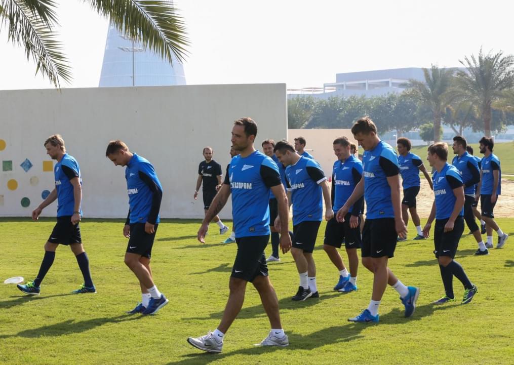 Сборы в Дохе: 16 января, утренняя тренировка