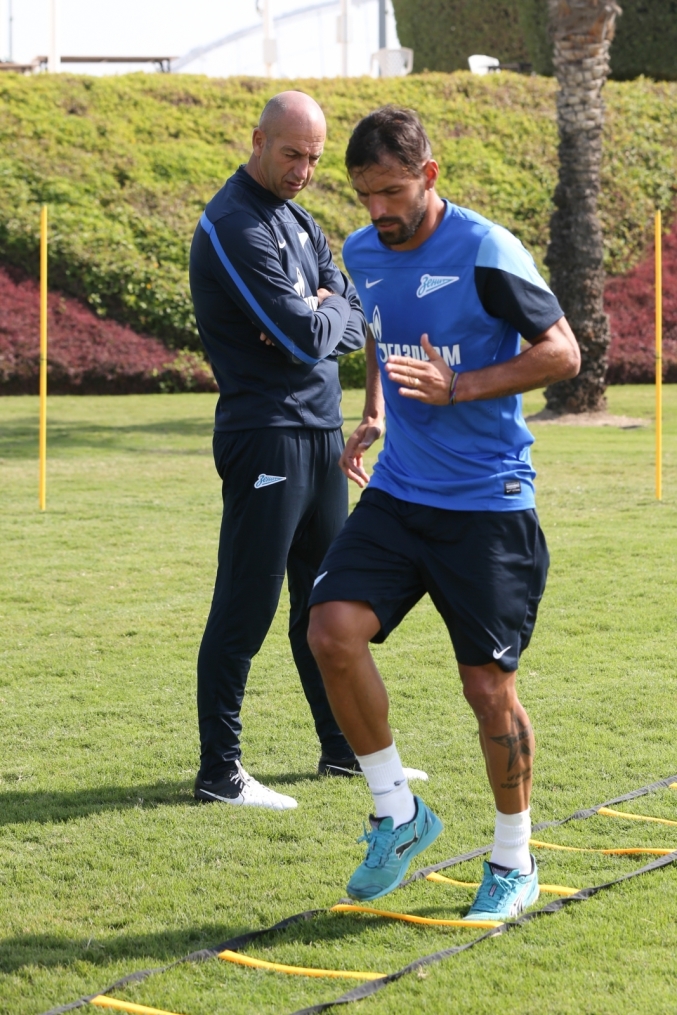 Сборы в Дохе: 16 января, утренняя тренировка