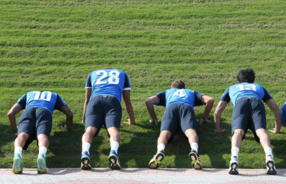 Сборы в Дохе: 16 января, утренняя тренировка