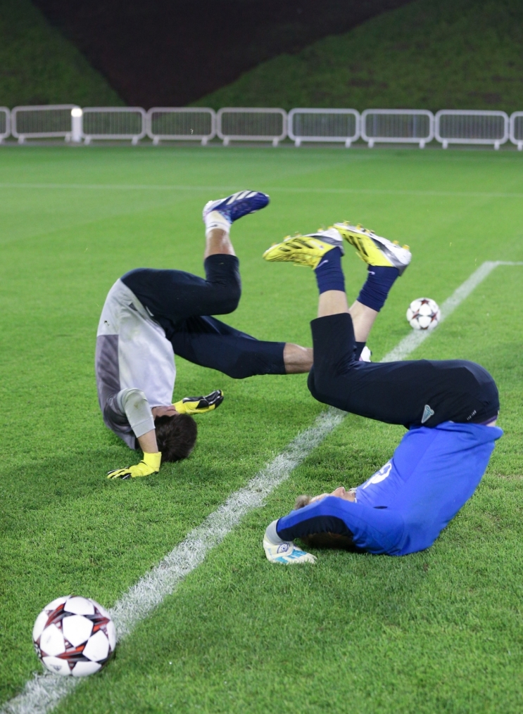 Сборы в Дохе: 19 января, вечерняя тренировка