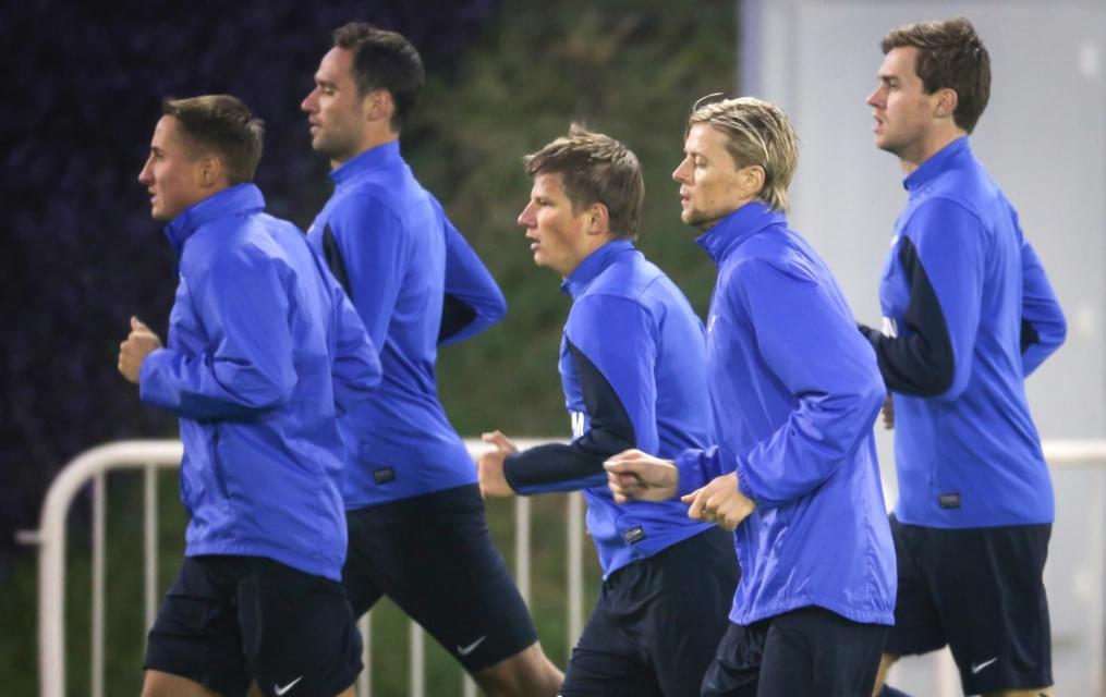 Сборы в Дохе: 19 января, вечерняя тренировка