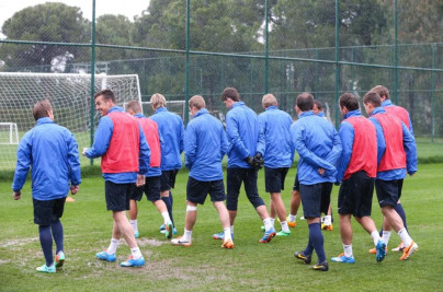 Сборы в Турции: 15 февраля, утренняя тренировка