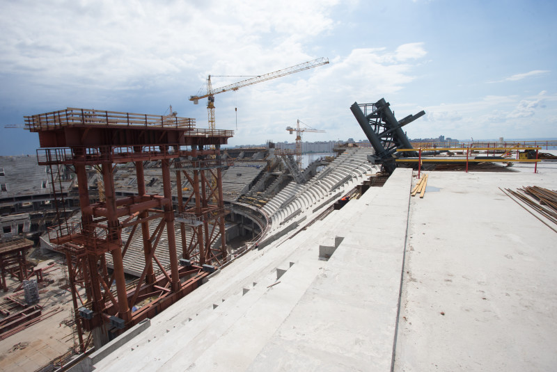 Строительство стадиона на Крестовском острове