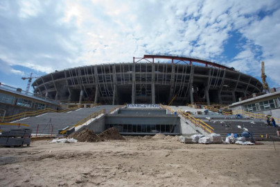 Строительство стадиона на Крестовском острове