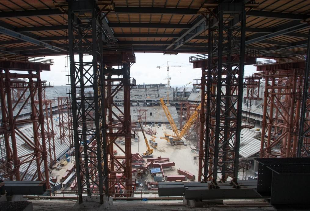 Строительство стадиона на Крестовском острове