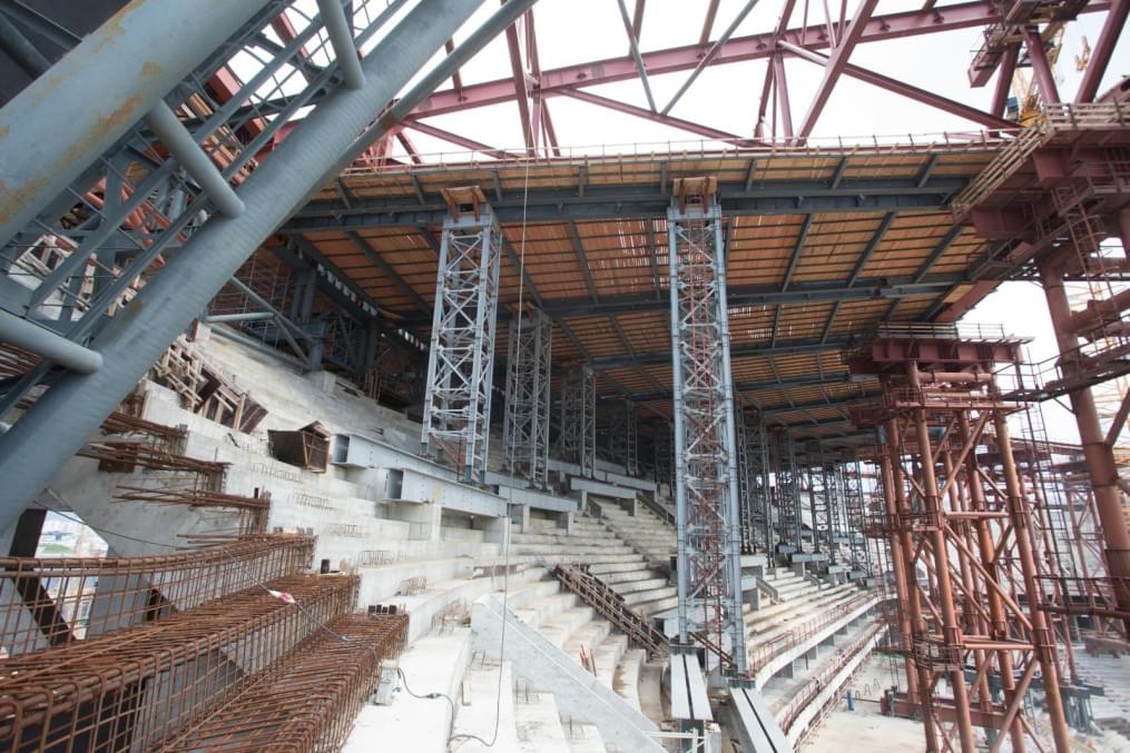 Строительство стадиона на Крестовском острове