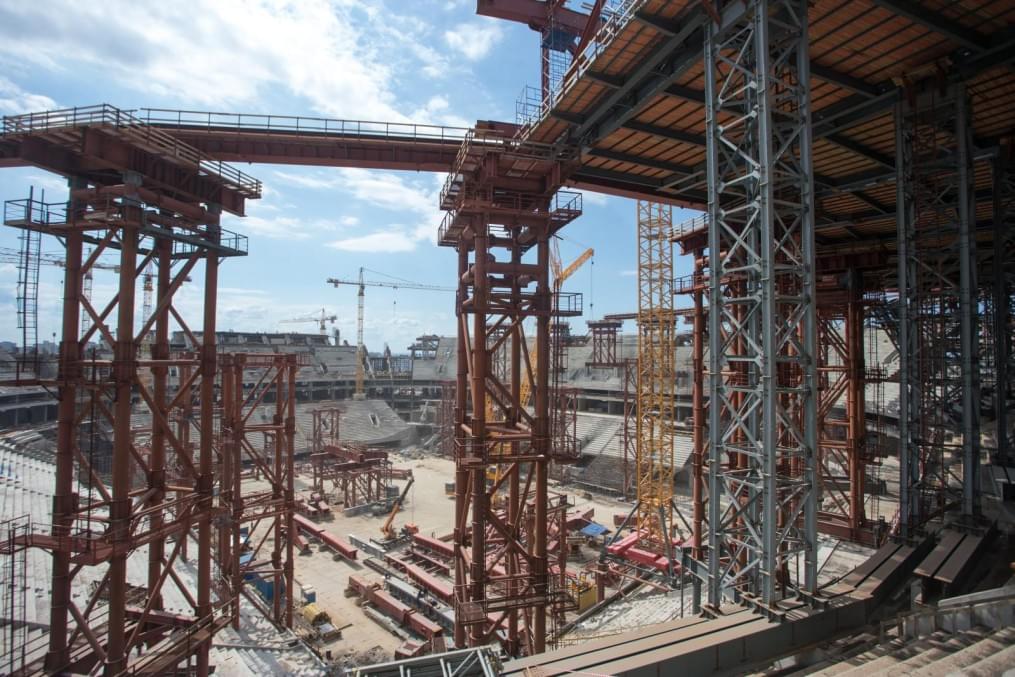 Строительство стадиона на Крестовском острове