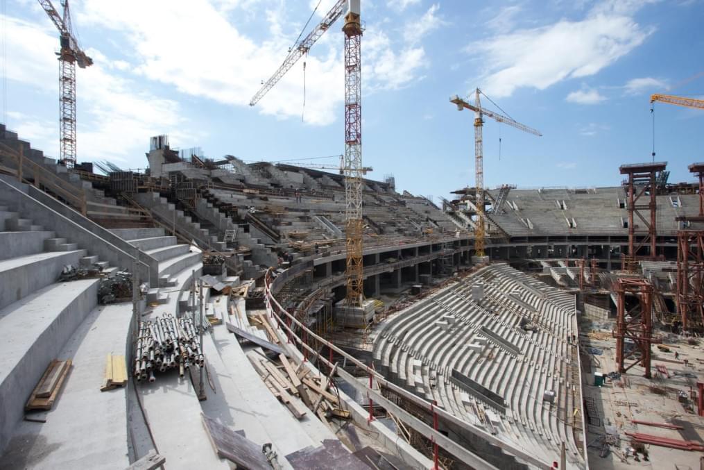 Строительство стадиона на Крестовском острове