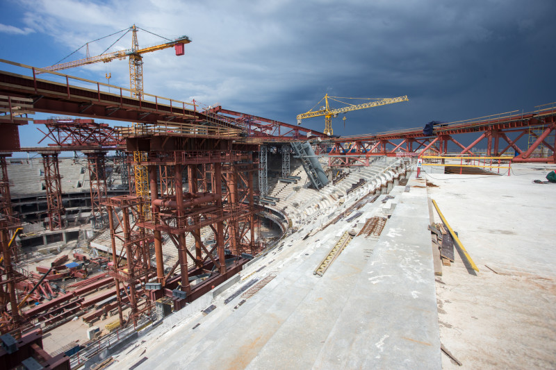 Строительство стадиона на Крестовском острове