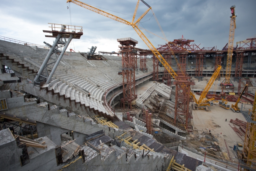 Строительство стадиона на Крестовском острове