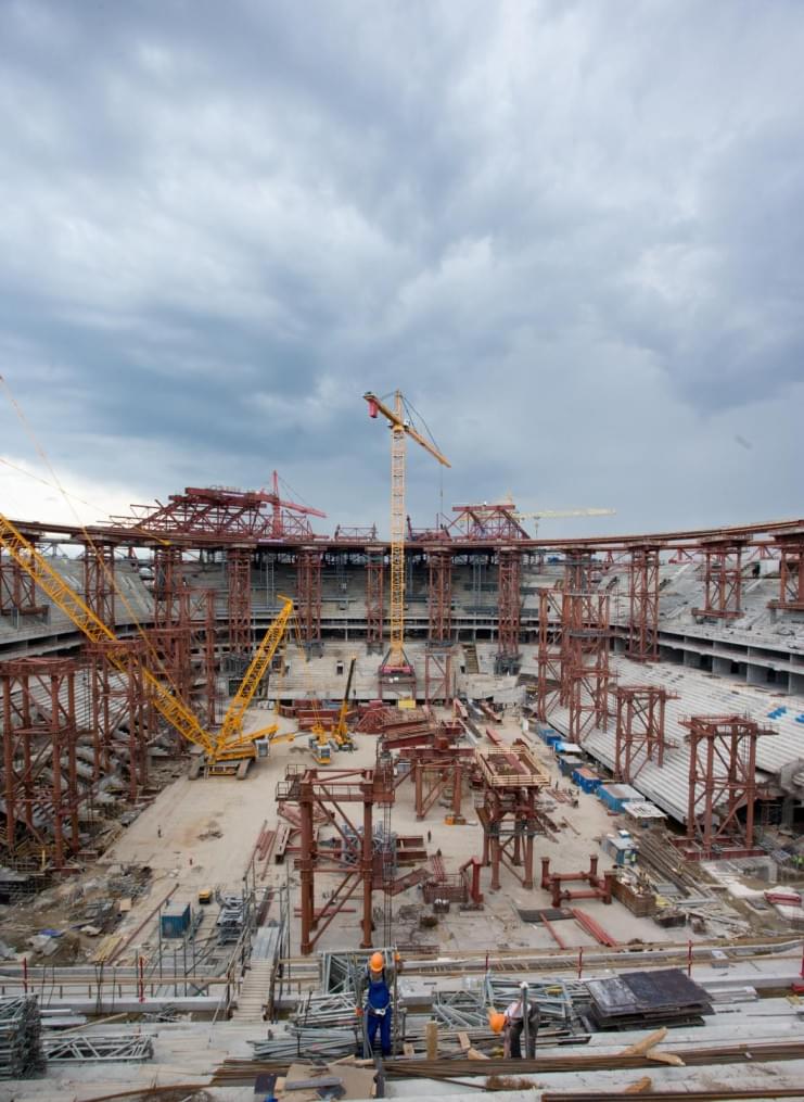 Строительство стадиона на Крестовском острове