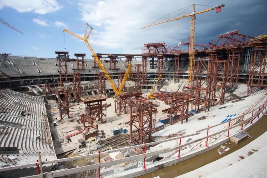 Строительство стадиона на Крестовском острове