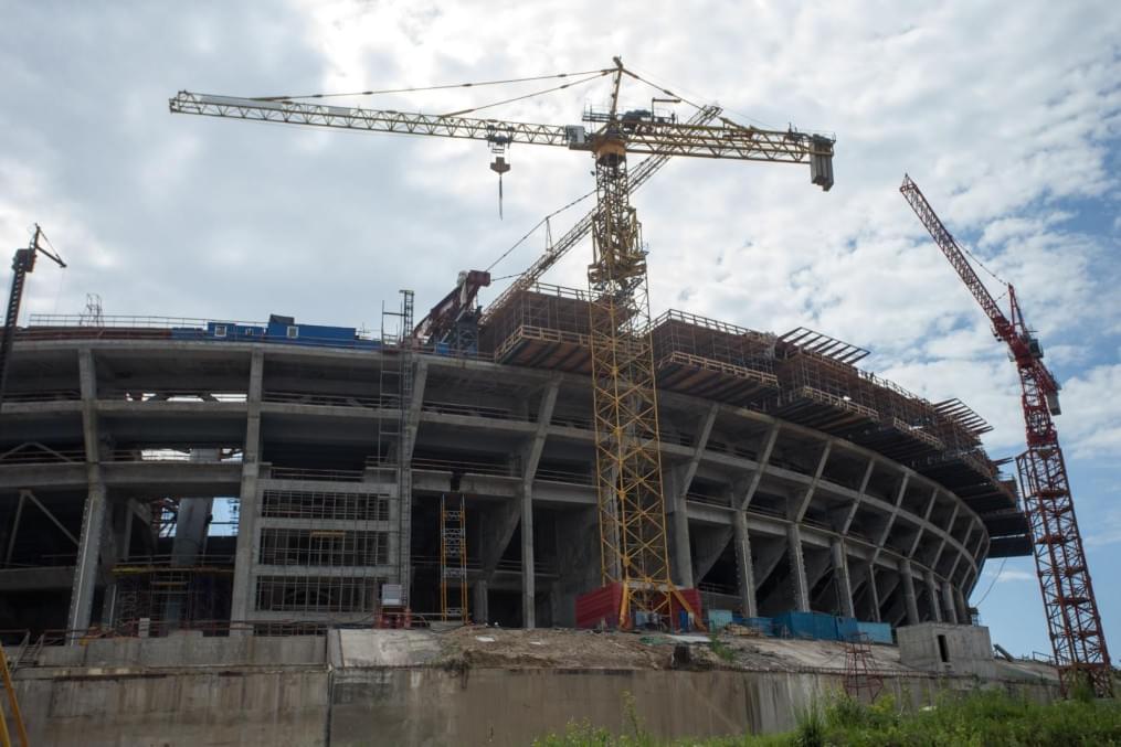 Строительство стадиона на Крестовском острове