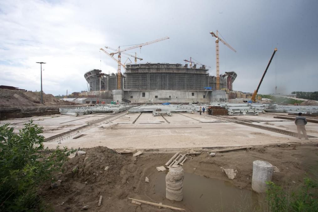 Строительство стадиона на Крестовском острове