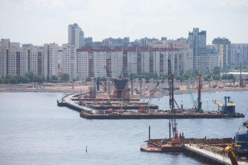 Строительство стадиона на Крестовском острове