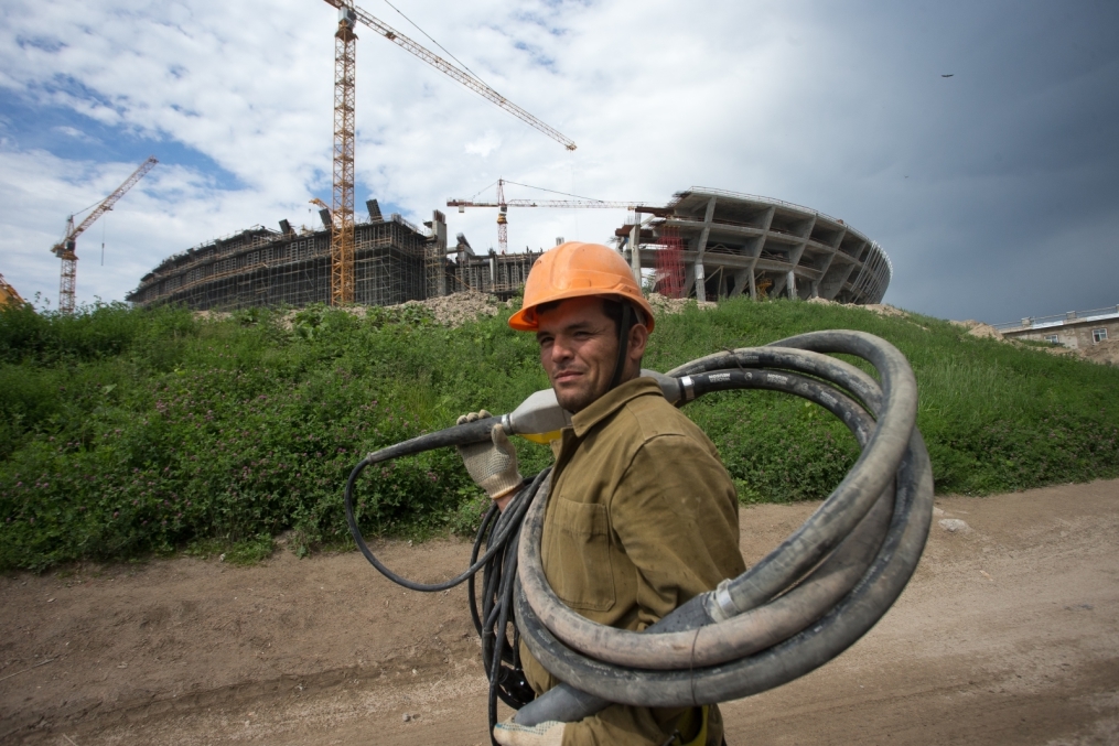 Строительство стадиона на Крестовском острове