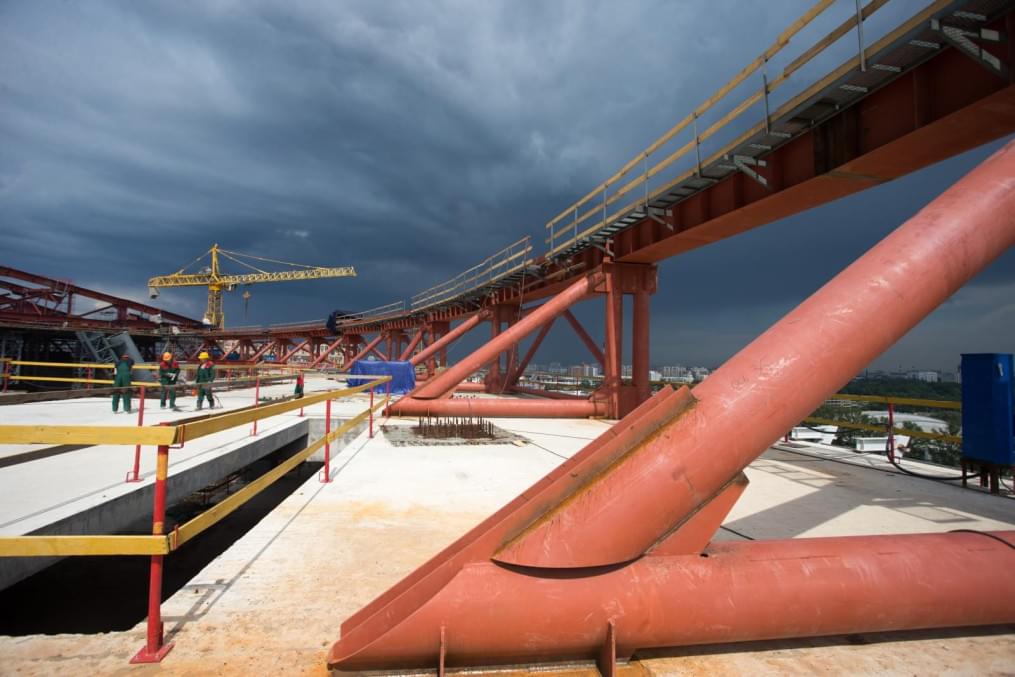 Строительство стадиона на Крестовском острове