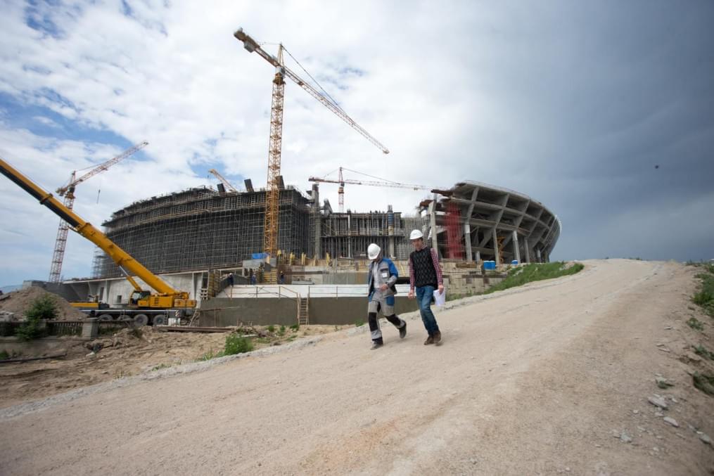Строительство стадиона на Крестовском острове