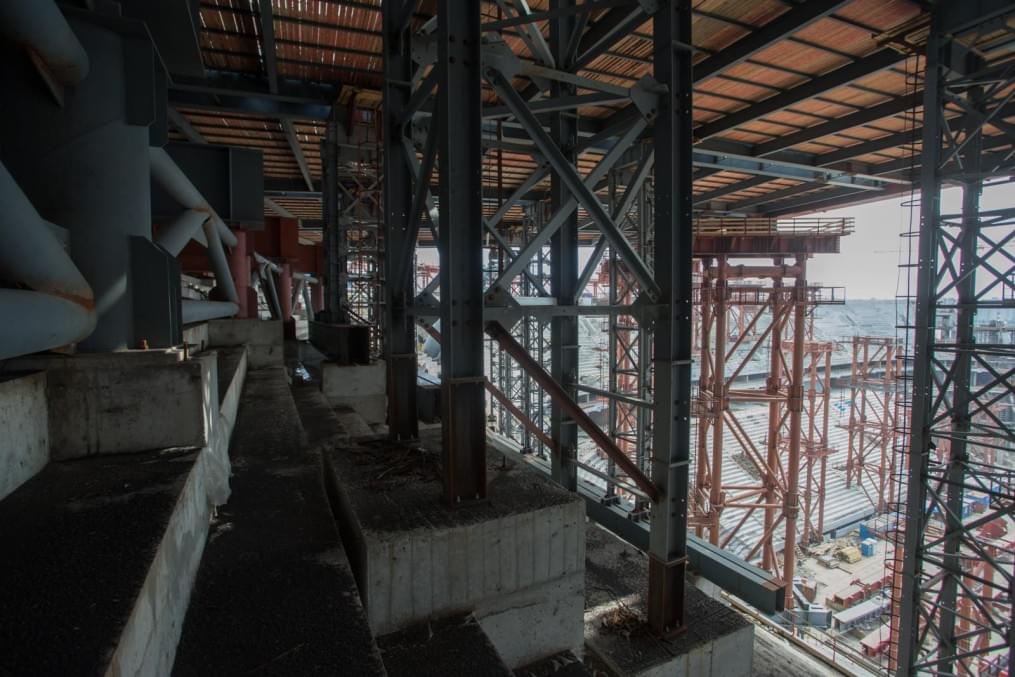 Строительство стадиона на Крестовском острове