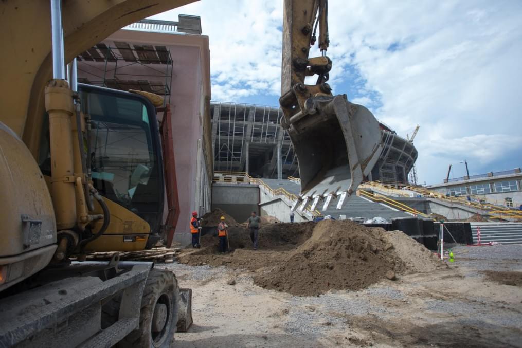 Строительство стадиона на Крестовском острове