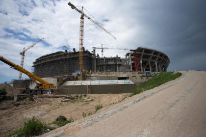 Строительство стадиона на Крестовском острове