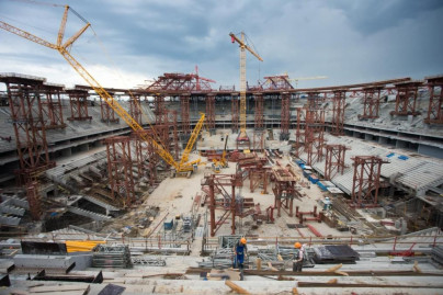 Строительство стадиона на Крестовском острове