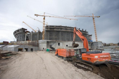 Строительство стадиона на Крестовском острове