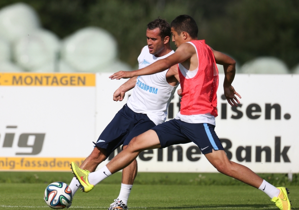 Сборы в Австрии: 16 июля, вечерняя тренировка