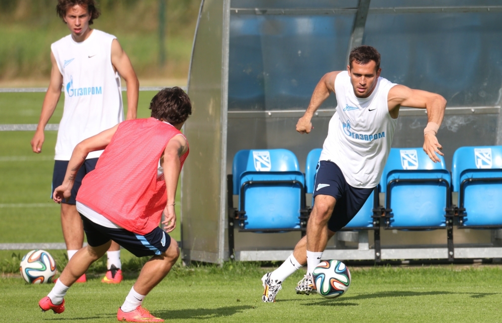 Сборы в Австрии: 16 июля, вечерняя тренировка