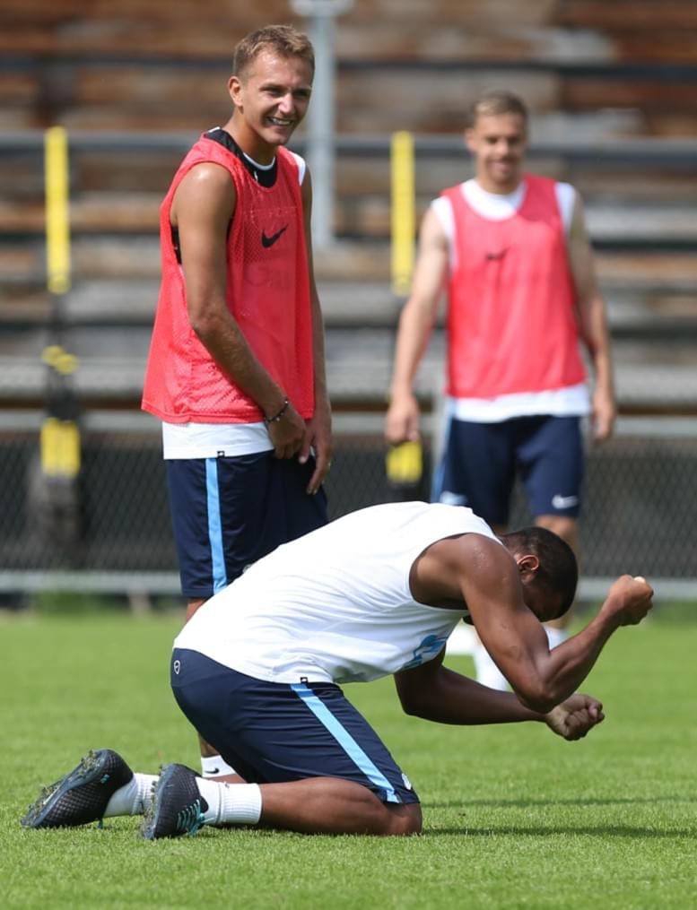 Сборы в Австрии: 17 июля, утренняя тренировка