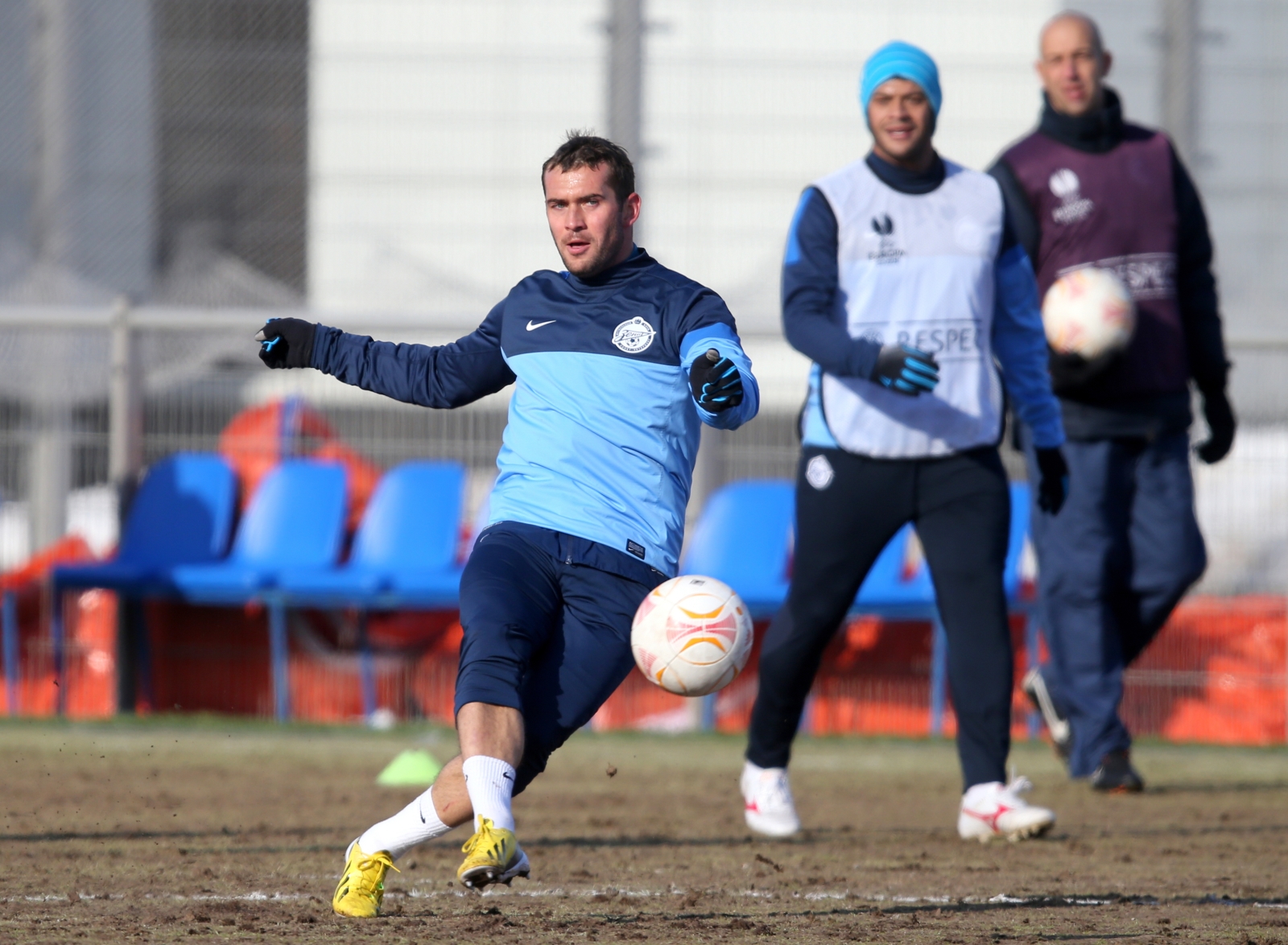 Тренировка «Зенита» перед  матчем «Зенит» — «Базель»