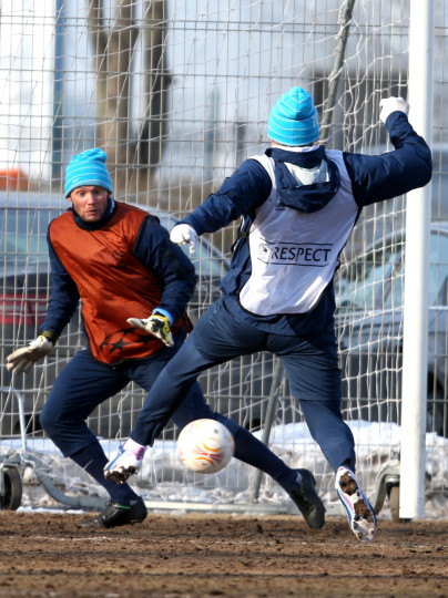 Тренировка «Зенита» перед  матчем «Зенит» — «Базель»