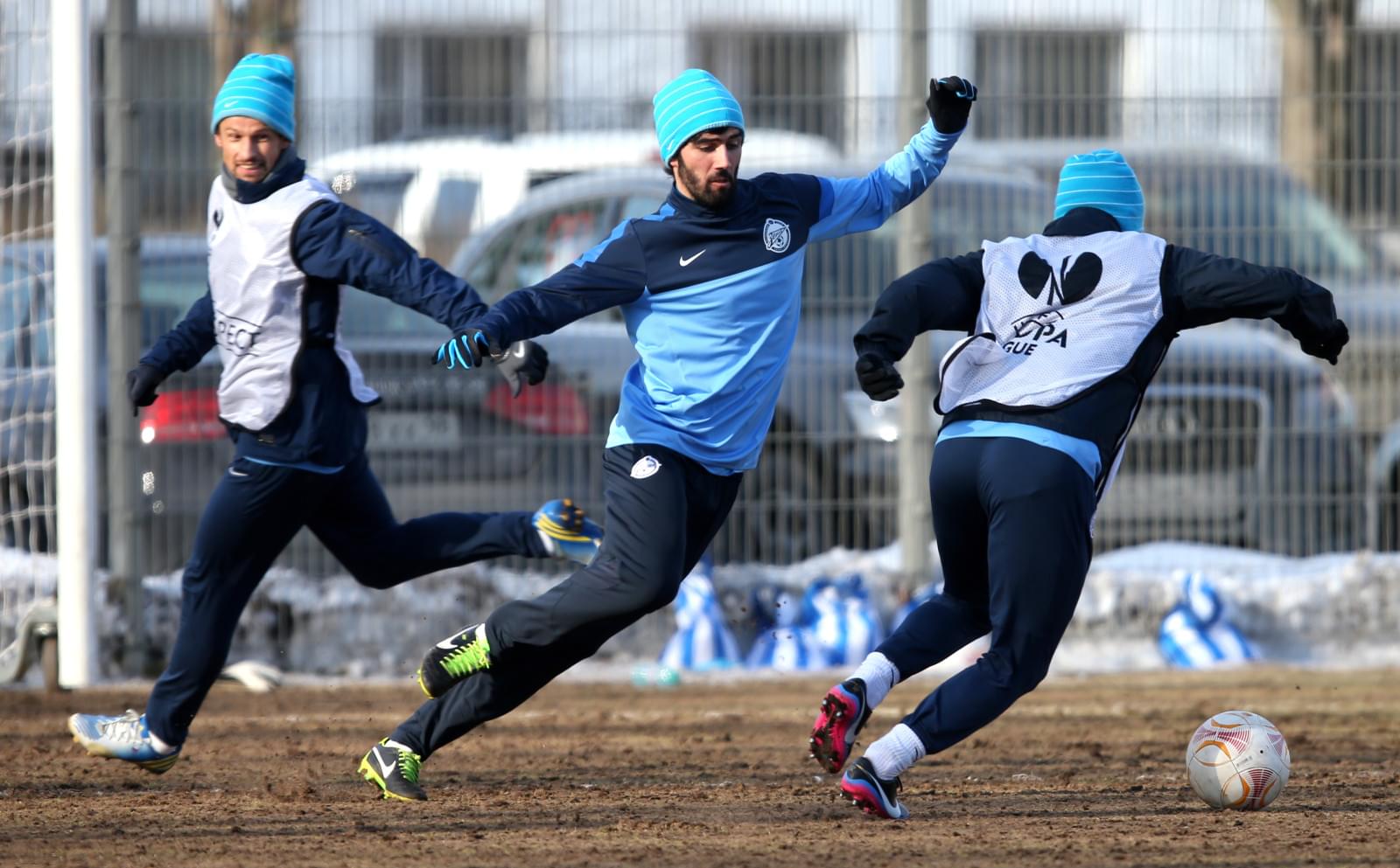 Тренировка «Зенита» перед  матчем «Зенит» — «Базель»