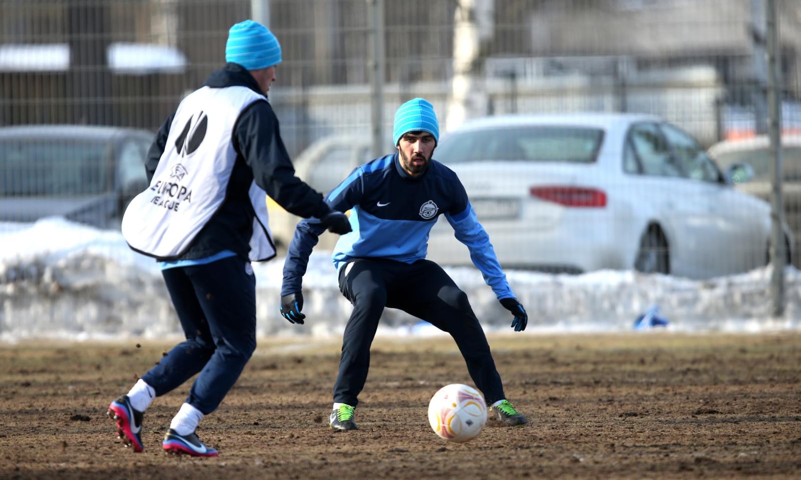 Тренировка «Зенита» перед  матчем «Зенит» — «Базель»
