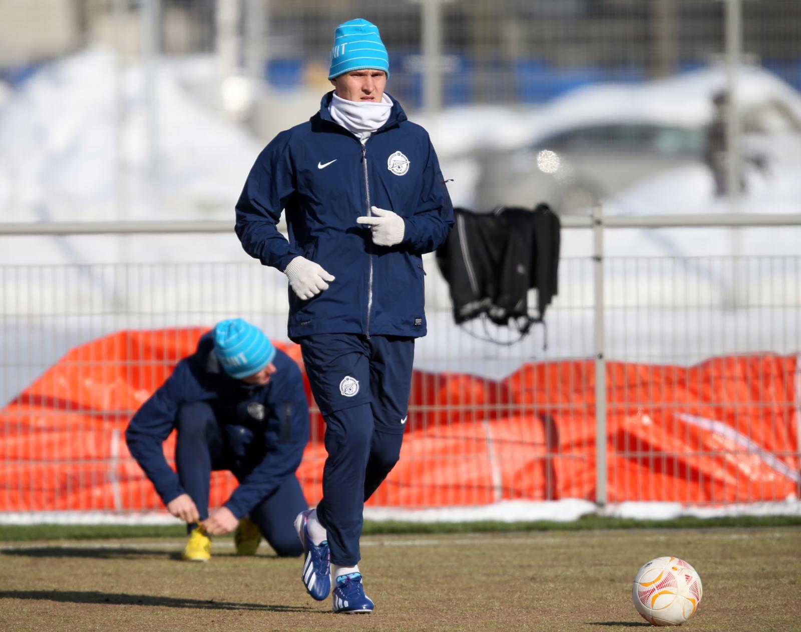 Тренировка «Зенита» перед  матчем «Зенит» — «Базель»