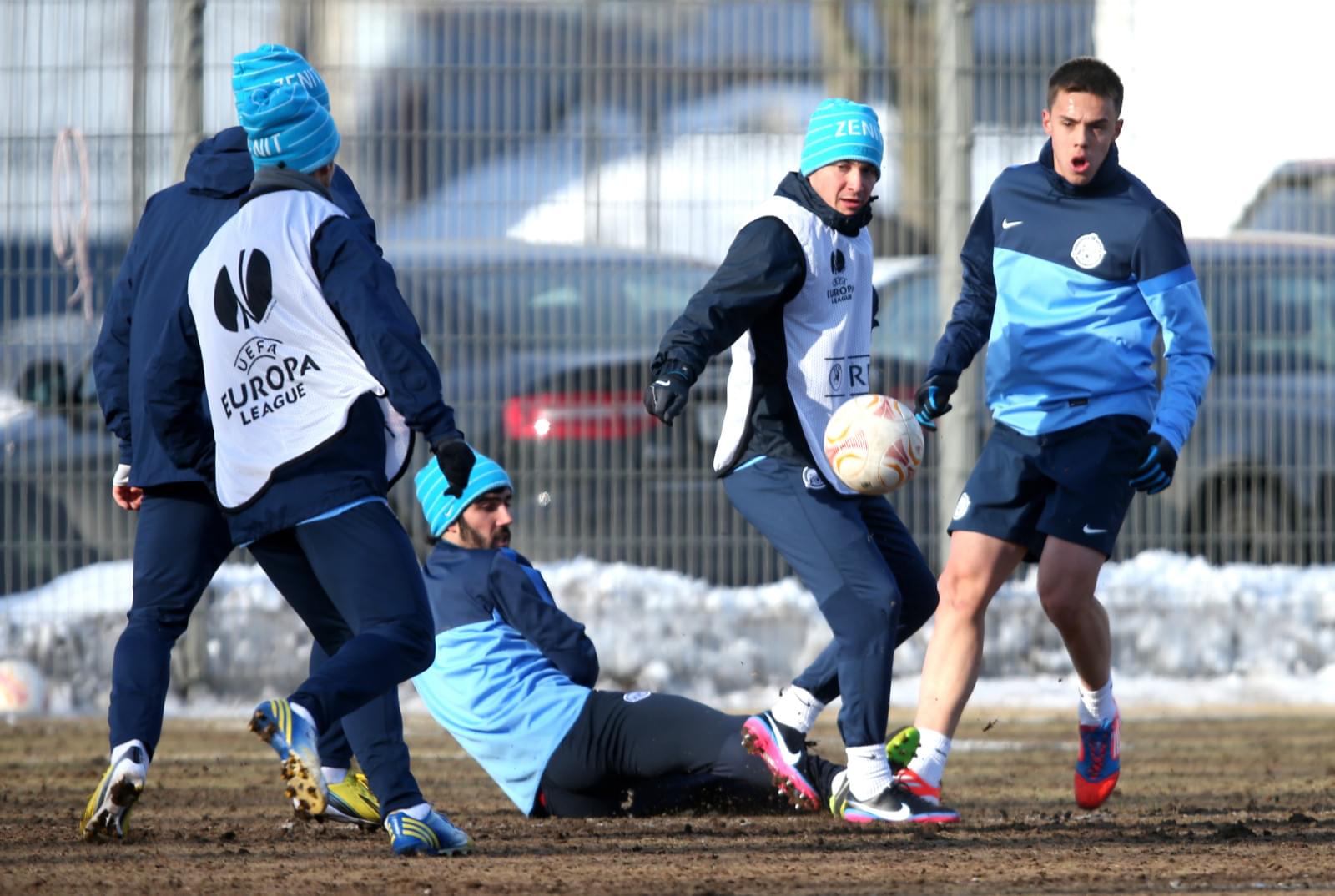 Тренировка «Зенита» перед  матчем «Зенит» — «Базель»
