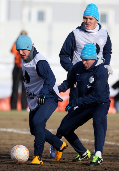 Тренировка «Зенита» перед  матчем «Зенит» — «Базель»