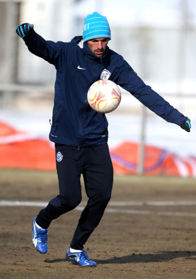 Тренировка «Зенита» перед  матчем «Зенит» — «Базель»