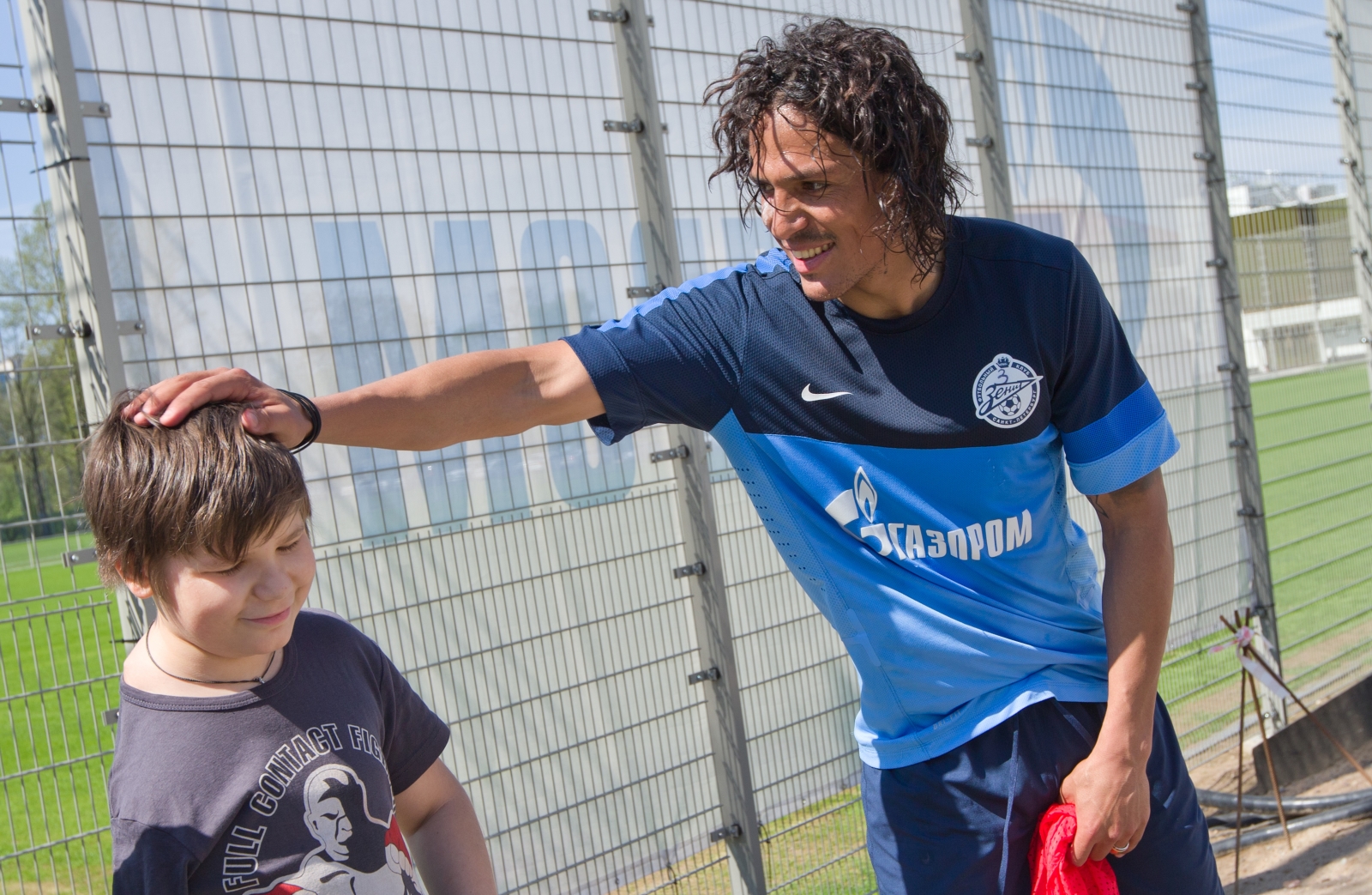 Светлана Лебедева и Георгий Авдоченок на базе Зенита