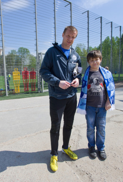 Светлана Лебедева и Георгий Авдоченок на базе Зенита