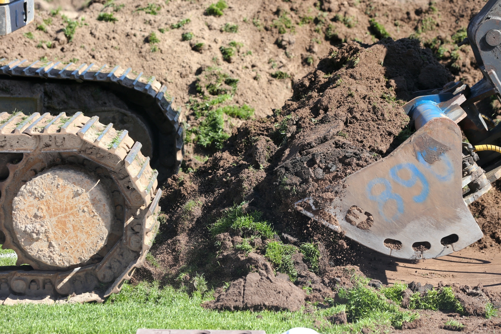 Замена газона на стадионе «Петровский»