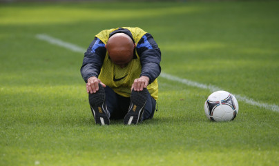 Тренировка перед матчем СОГАЗ-Чемпионата России «Анжи» — «Зенит»