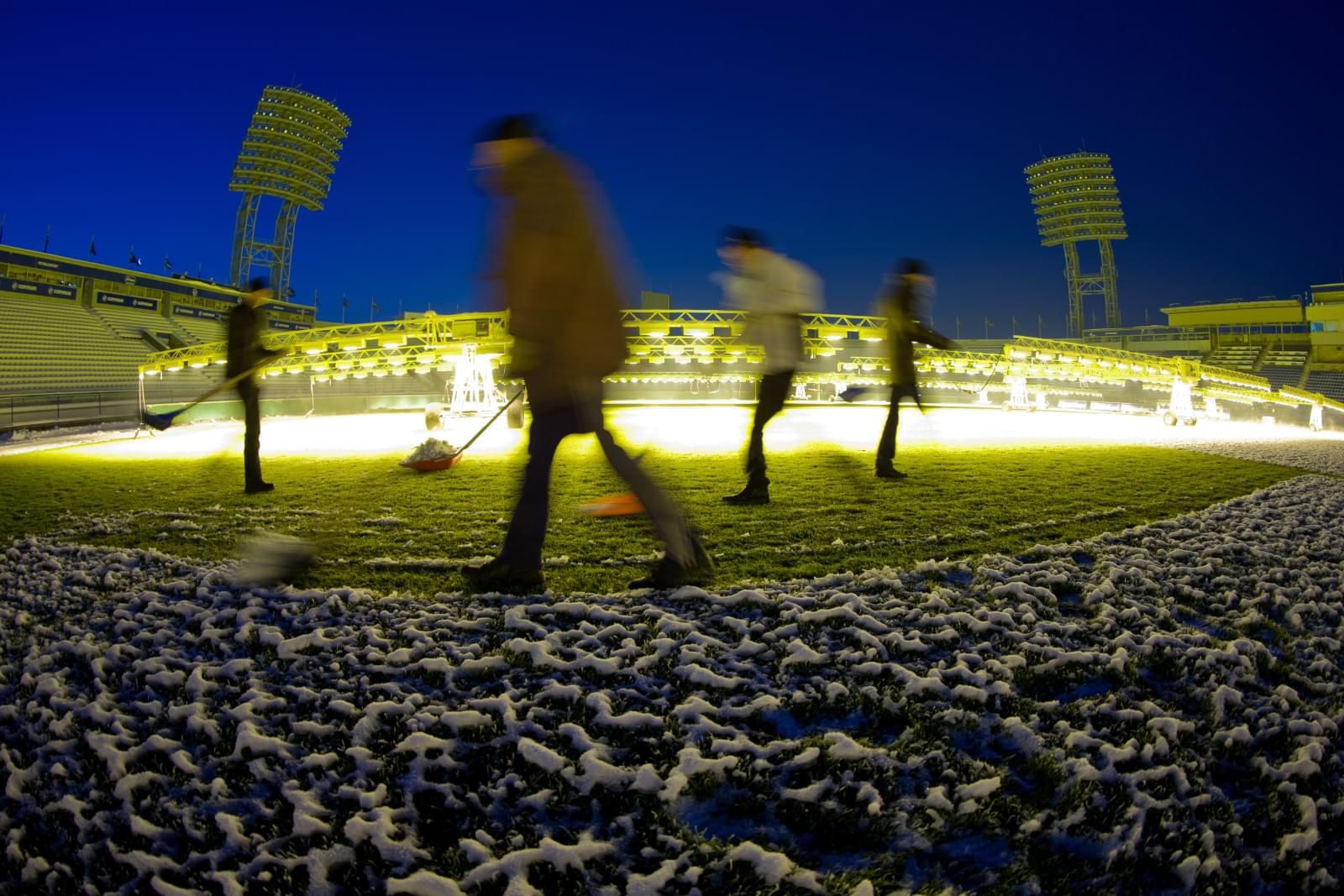 Большая спортивная арена СК «Петровский» готовится к проведению матча